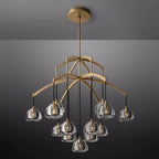 Hemisphere Delicate Crystal Round Chandelier 48"