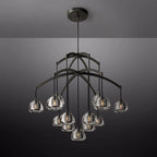 Hemisphere Delicate Crystal Round Chandelier 48"