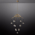 Hemisphere Delicate Crystal Round Chandelier 48"