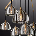 Hemisphere Delicate Crystal Round Chandelier 48"
