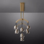 Hemisphere Delicate Crystal Linear Chandelier 72"