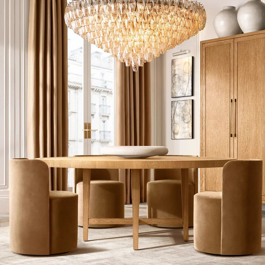 Chiara Murano Glass Tiered Round Chandelier 47"