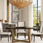 Chiara Murano Glass Tiered Round Chandelier 47"