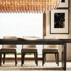 Chiara Murano Glass Tiered Rectangular Chandelier 54"