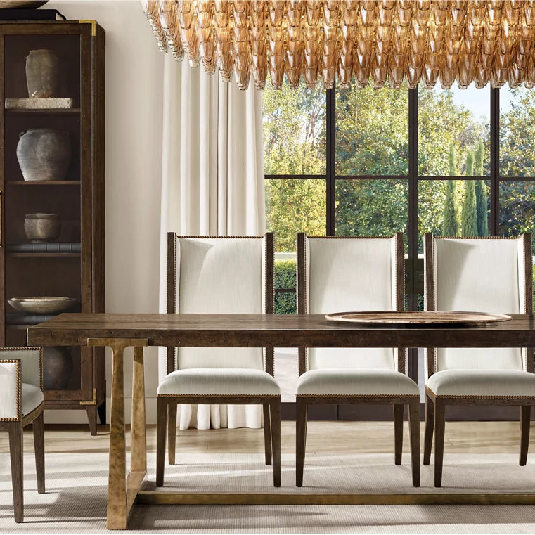 Chiara Murano Glass Tiered Rectangular Chandelier 54"