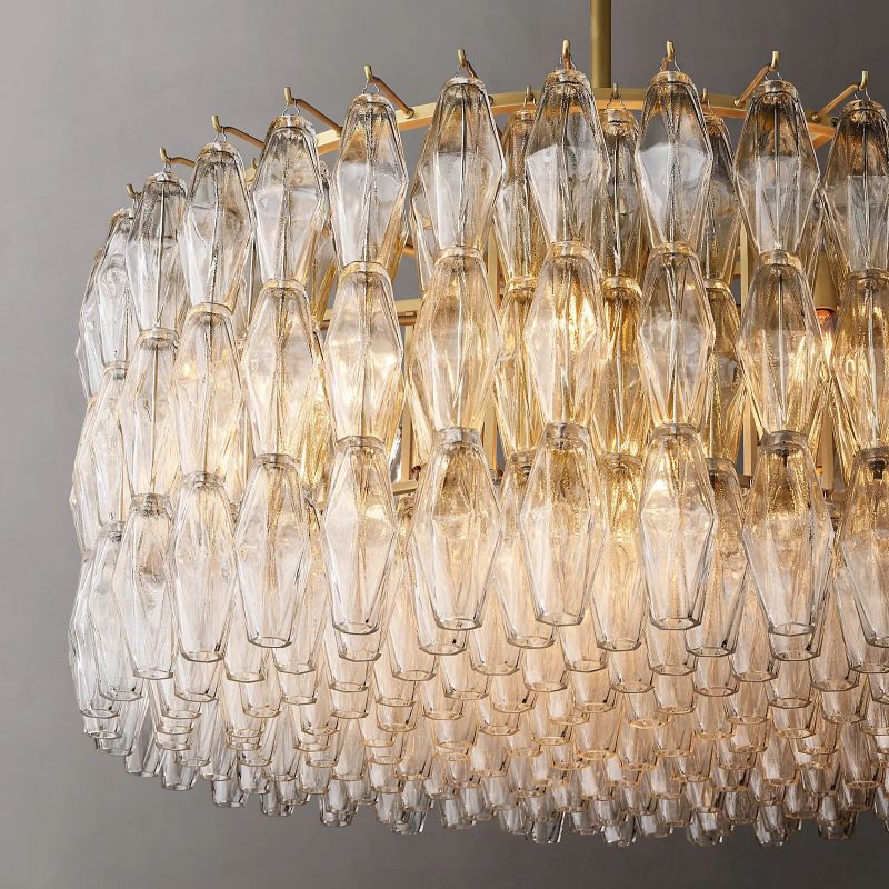 Chiara Murano Glass Round Chandelier 37"