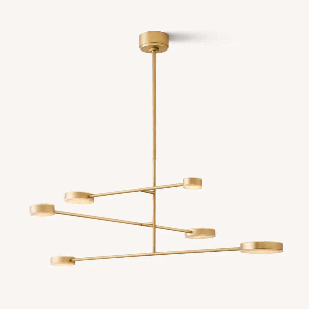 Alexander Floating Alabaster Mobile Chandelier 48"