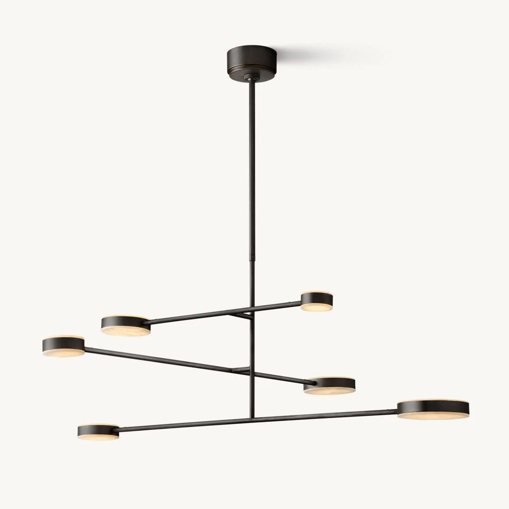 Alexander Floating Alabaster Mobile Chandelier 48"