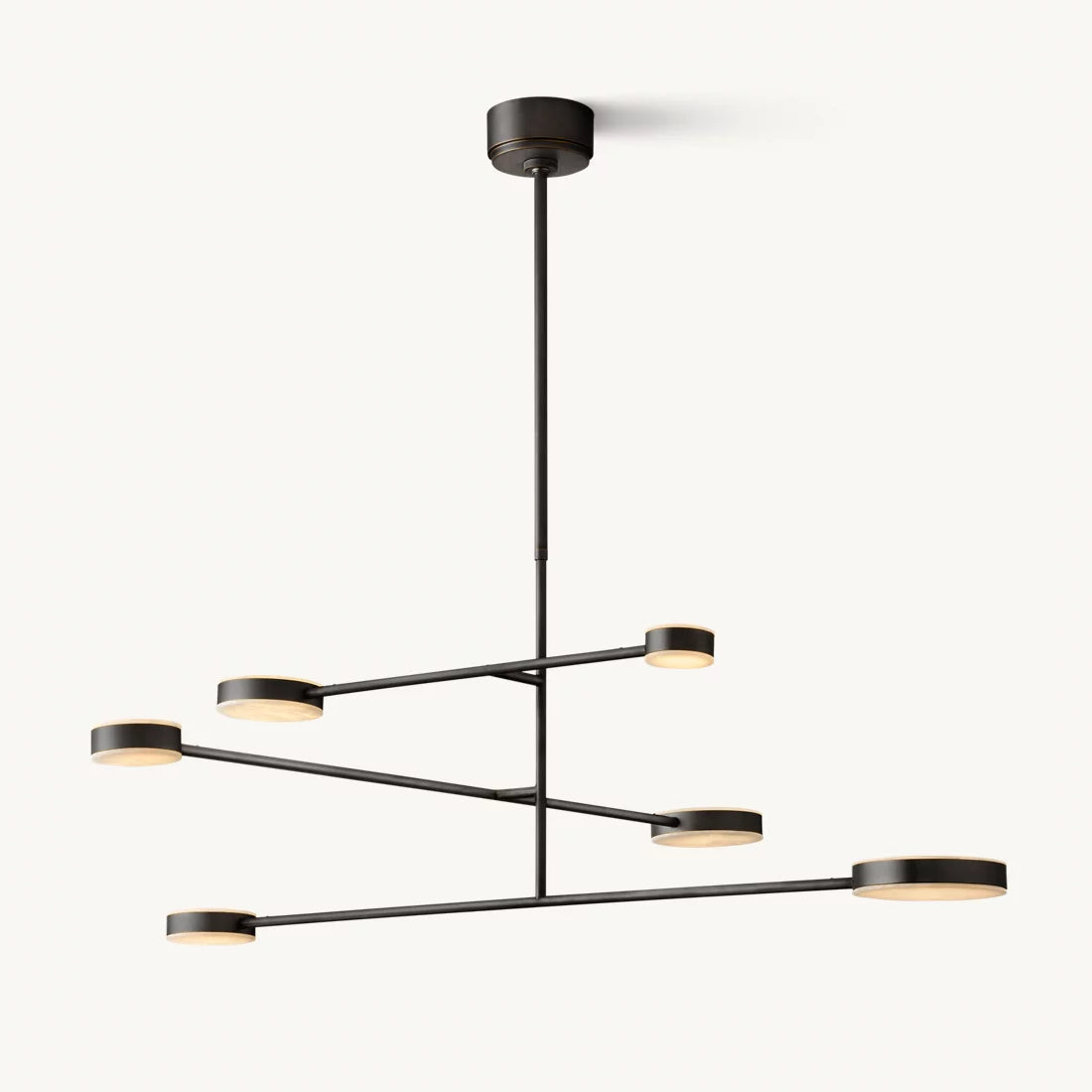 Alexander Floating Alabaster Mobile Chandelier 48"