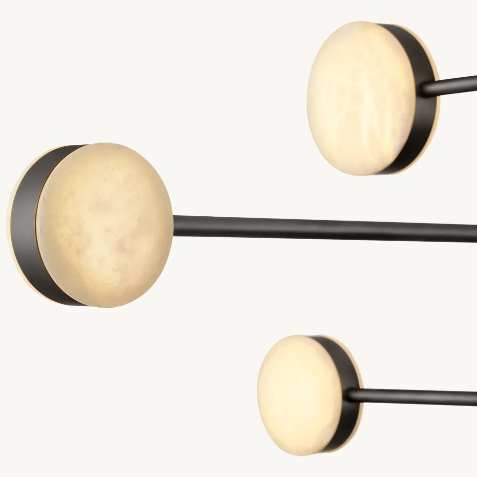 Alexander Floating Alabaster Mobile Chandelier 48"