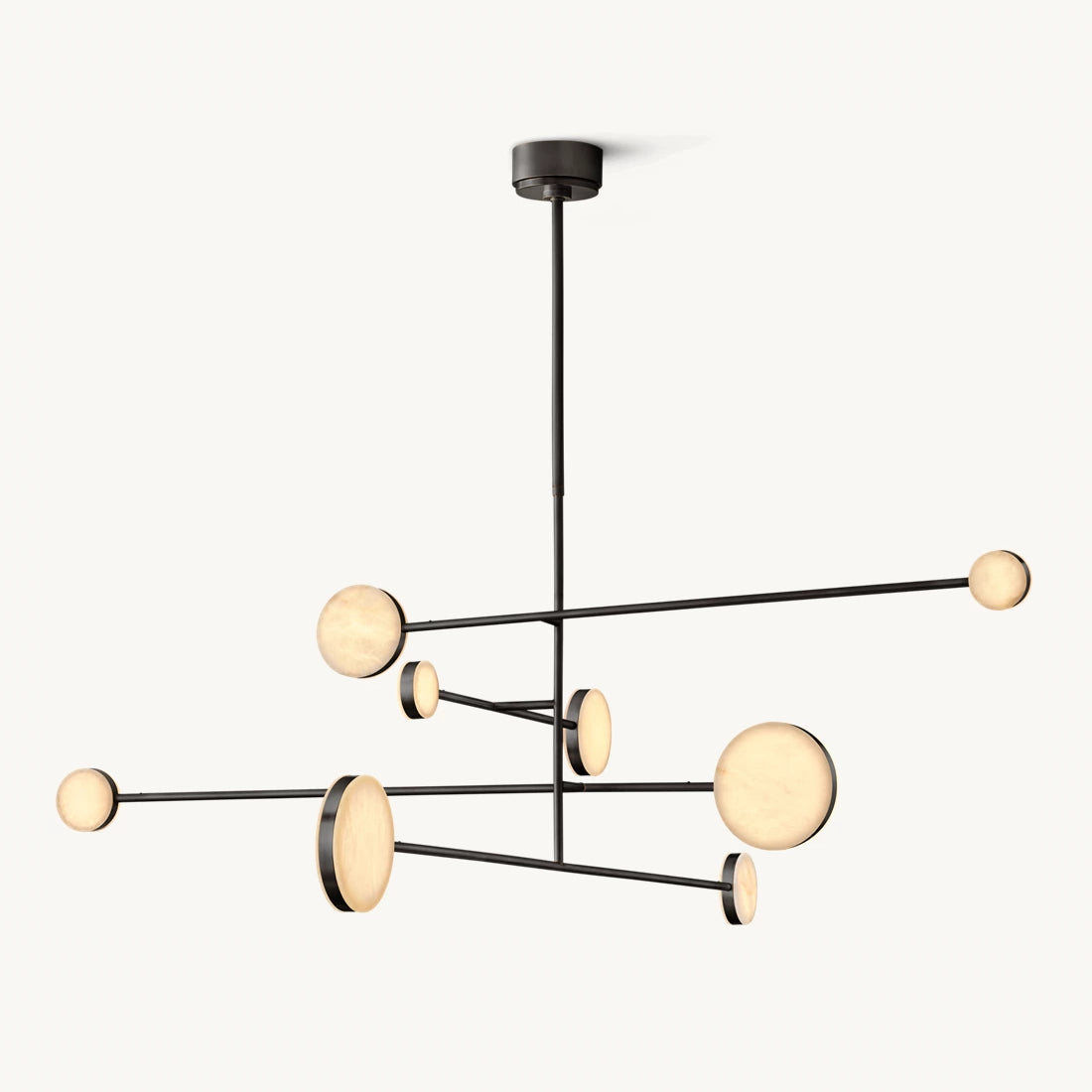 Alexander Floating Alabaster Mobile Chandelier 60"