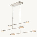 Alexander Floating Alabaster Linear Chandelier 72"