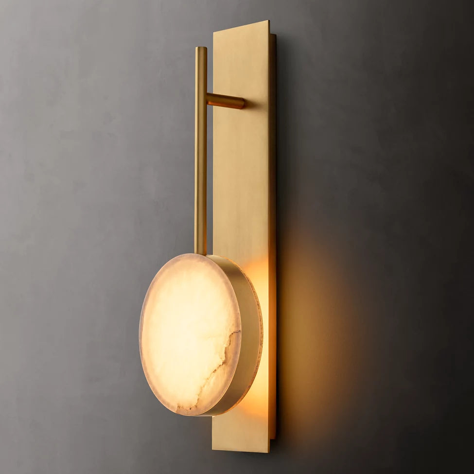 Alexander Floating Alabaster Wall Sonce 18"