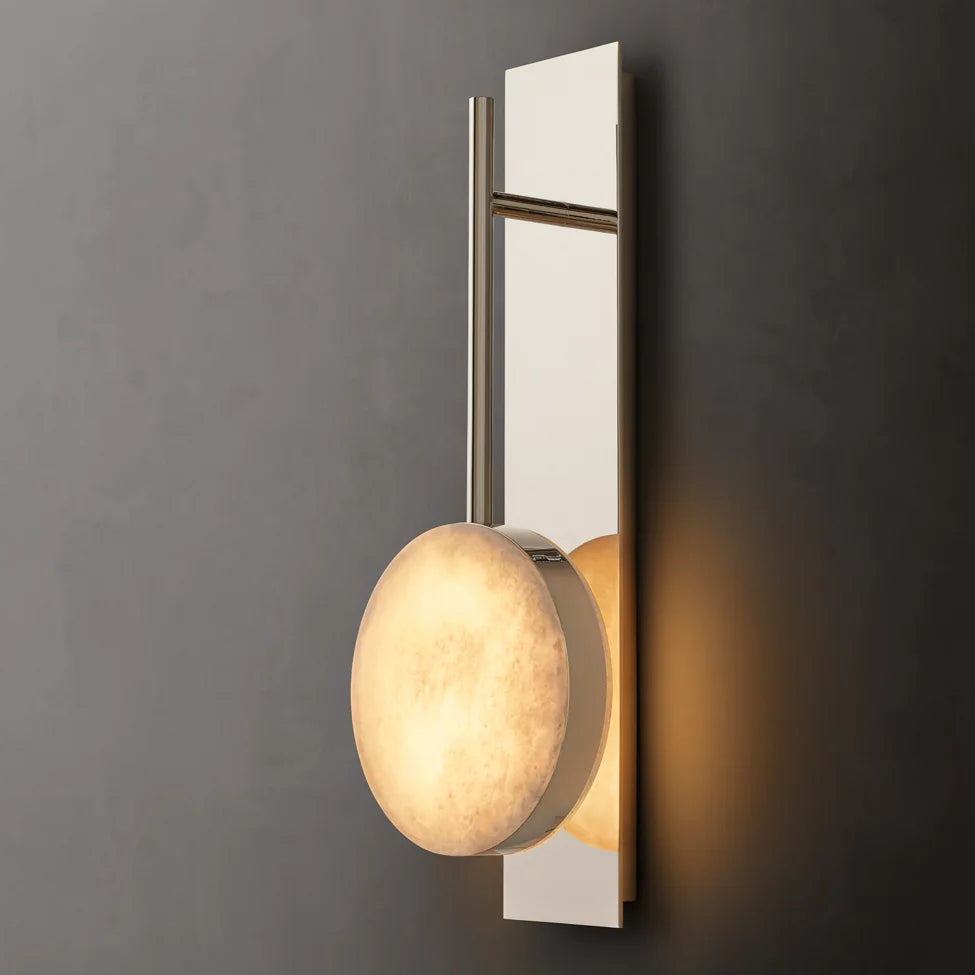 Alexander Floating Alabaster Wall Sonce 18"
