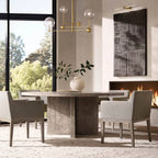 Lucelle Glss Globe Three-Arm Chandelier 46"