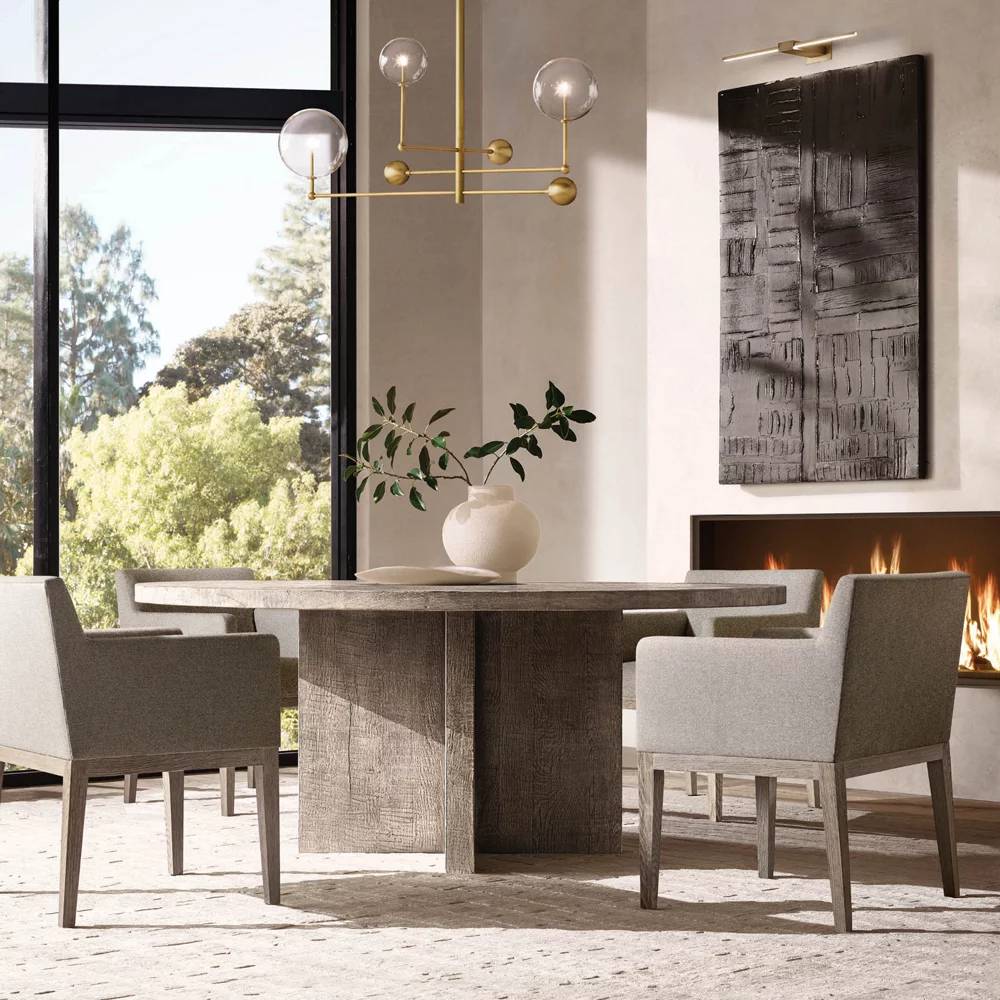 Lucelle Glss Globe Three-Arm Chandelier 46"