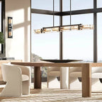Savile Crystal Block Linear Chandelier 72"