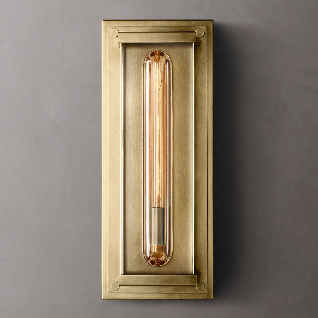 Savile Crystal Block Grand Square Wall Sconce