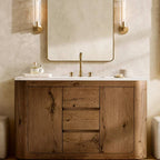 Savile Crystal Block Round Wall Sconce