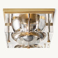 Savile Crystal Block Square Flush Mount