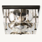 Savile Crystal Block Square Flush Mount