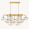 Cabrette Float Glass Linear Chandelier 54"