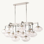 Cabrette Float Glass Linear Chandelier 54"