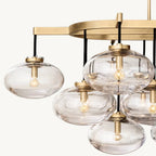 Cabrette Float Glass Linear Chandelier 72"