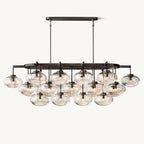Cabrette Float Glass Linear Chandelier 72"