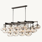 Cabrette Float Glass Linear Chandelier 72"