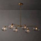 Cabrette Float Glass Mobile Linear Chandelier 72"