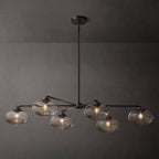 Cabrette Float Glass Mobile Linear Chandelier 72"