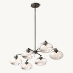 Cabrette Float Glass Mobile Linear Chandelier 60"