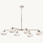Cabrette Float Glass Mobile Linear Chandelier 72"