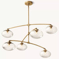 Cabrette Float Glass Mobile Round Chandelier 48"