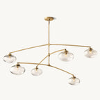 Cabrette Float Glass Mobile Round Chandelier 72"