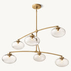 Cabrette Float Glass Mobile Round Chandelier 72"