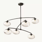 Cabrette Float Glass Mobile Round Chandelier 60"