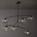 Cabrette Float Glass Mobile Round Chandelier 72"