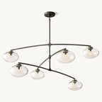 Cabrette Float Glass Mobile Round Chandelier 60"