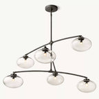 Cabrette Float Glass Mobile Round Chandelier 72"