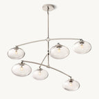 Cabrette Float Glass Mobile Round Chandelier 72"