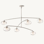 Cabrette Float Glass Mobile Round Chandelier 48"