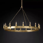 Camino Vintage Industrial Round Chandelier 38"