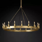Camino Vintage Industrial Round Chandelier 38"