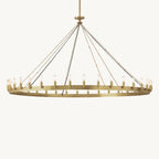 Camino Vintage Industrial Round Chandelier 73"