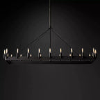 Camino Vintage Industrial Rectangle Chandelier 52"