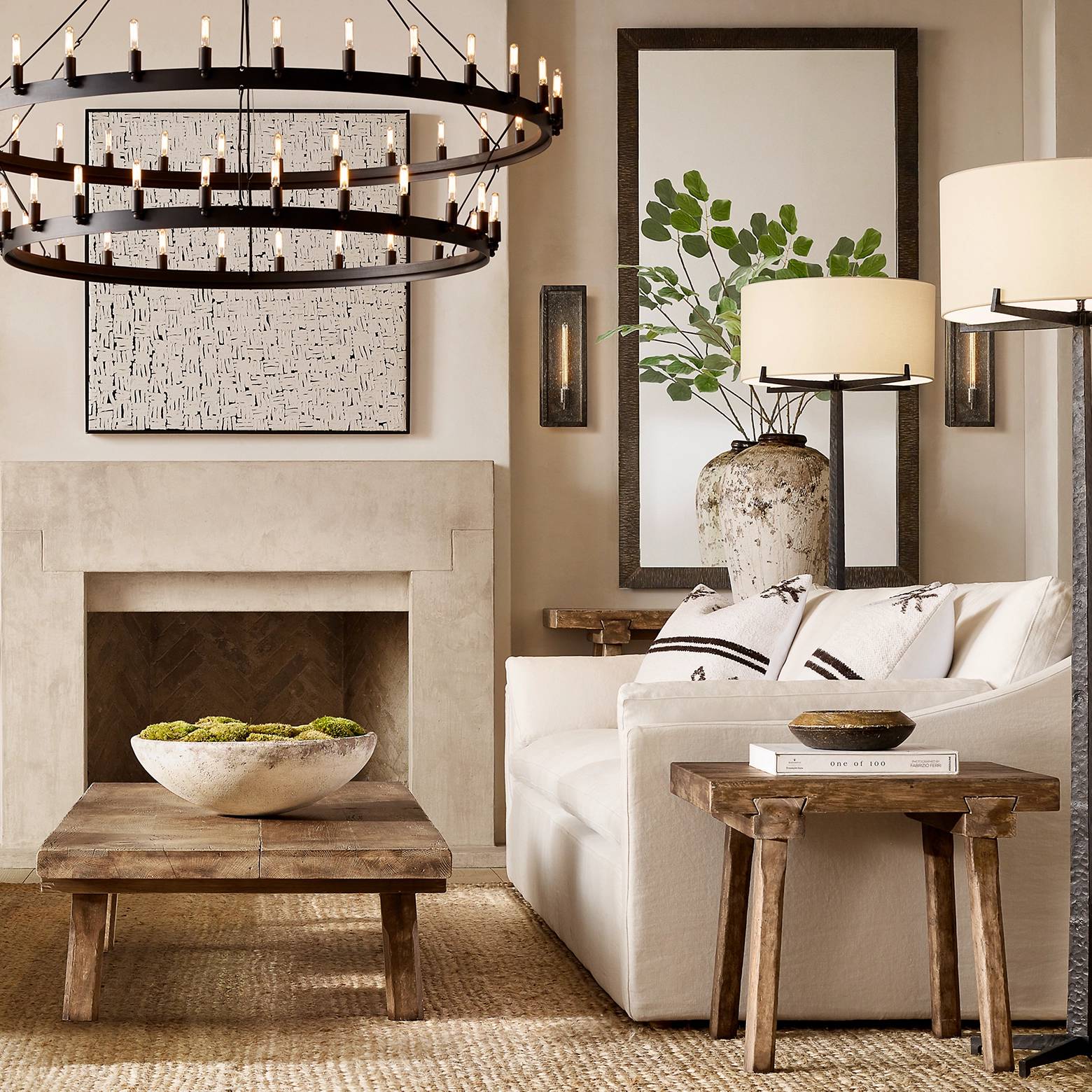 Camino Vintage Industrial Two-Tier Chandelier 50"