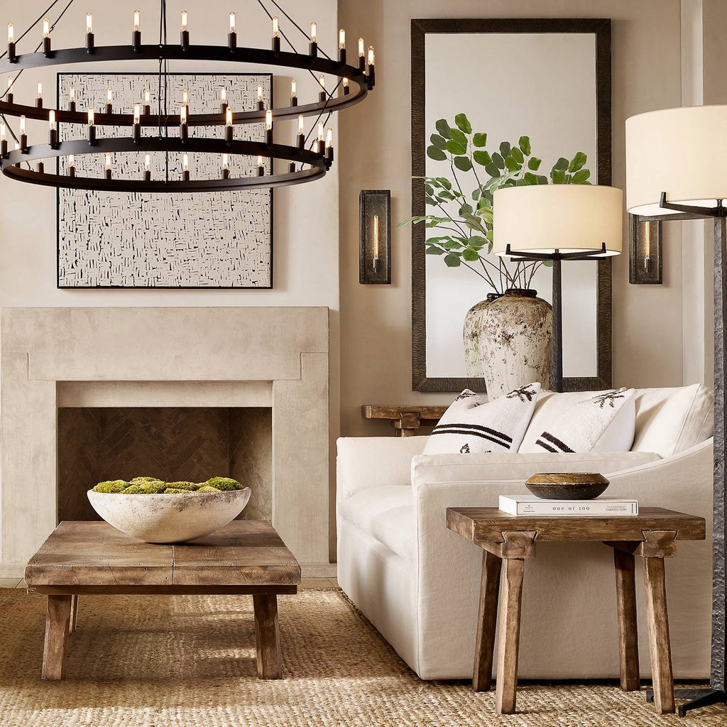 Camino Vintage Industrial Two-Tier Chandelier 71"