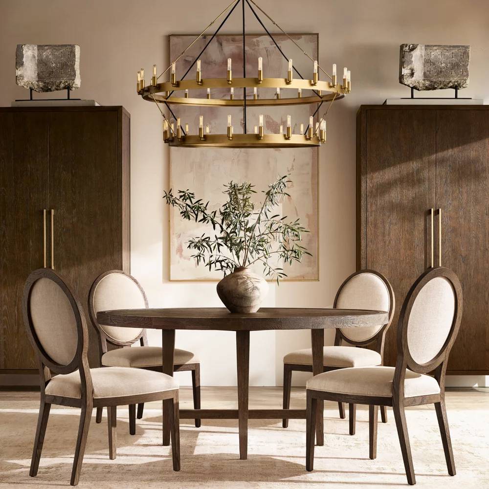 Camino Vintage Industrial Two-Tier Chandelier 38"